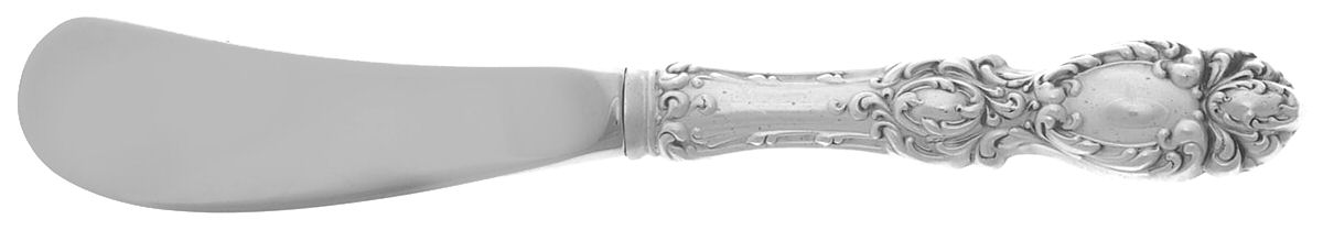 Lucerne (Sterling, 1896, No Monograms) Butter Spreader Hollow Hdl-Paddle/Stainless Blade by Wallace Silver-1