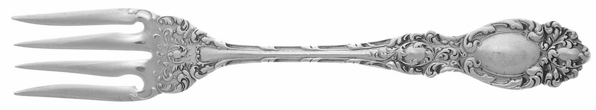 Lucerne (Sterling, 1896, No Monograms) Individual Salad Fork by Wallace Silver-1