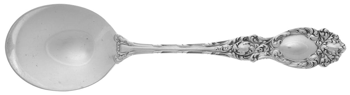 Lucerne (Sterling, 1896, No Monograms) Round Bowl Soup Spoon (Cream Soup) by Wallace Silver-1