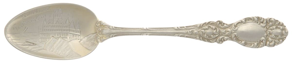 Lucerne (Sterling, 1896, No Monograms) Souvenir Spoon (Five O'Clock) by Wallace Silver-1