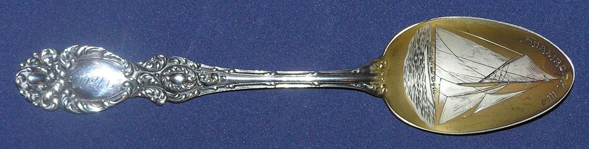 Lucerne (Sterling, 1896, No Monograms) Souvenir Spoon (Five O'Clock Spoon) by Wallace Silver-1