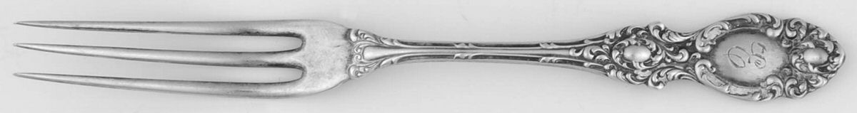 Lucerne (Sterling, 1896, No Monograms) Strawberry Fork by Wallace Silver-1