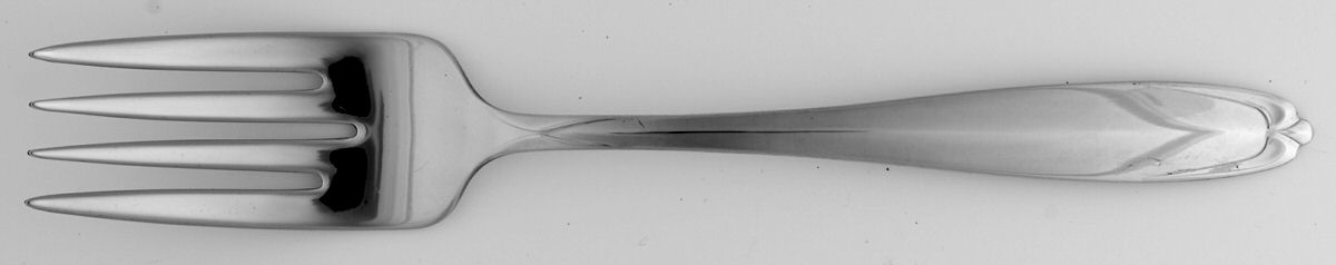 Lure (Stainless) Medium Solid Cold Meat Serving Fork by Wallace Silver-1