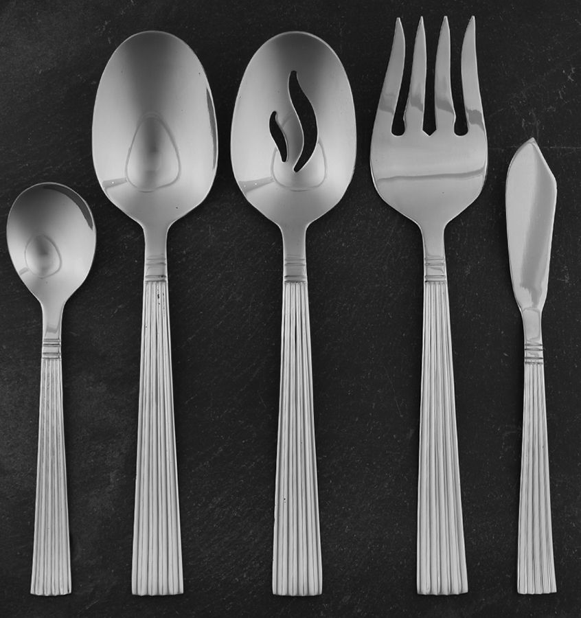 Manhattan (Stainless) 5 Piece Hostess Set by Wallace Silver-1