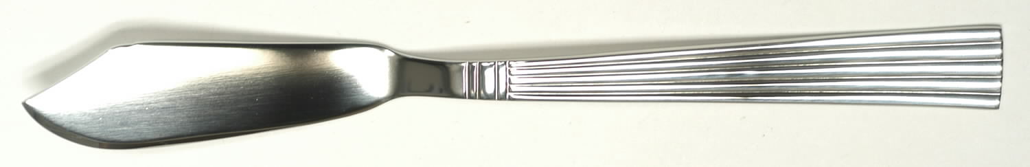 Manhattan (Stainless) Flat Handle Master Butter Knife by Wallace Silver-1