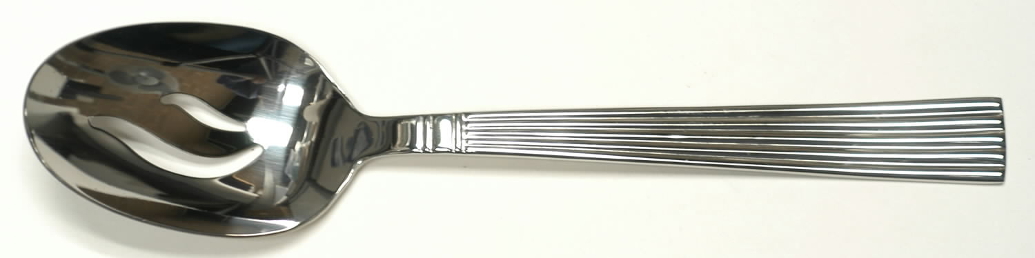 Manhattan (Stainless) Pierced Tablespoon (Serving Spoon) by Wallace Silver-1