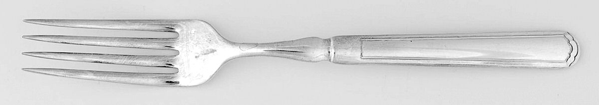 Marquette (Silverplate, 1911) Indented Solid Handled Fork by Wallace Silver-1