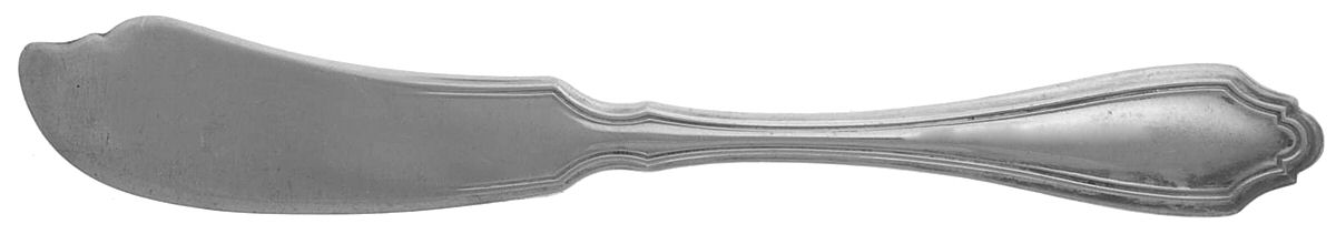 Marquette (Silverplate, 1911) Flat Handle Butter Spreader by Wallace Silver-1