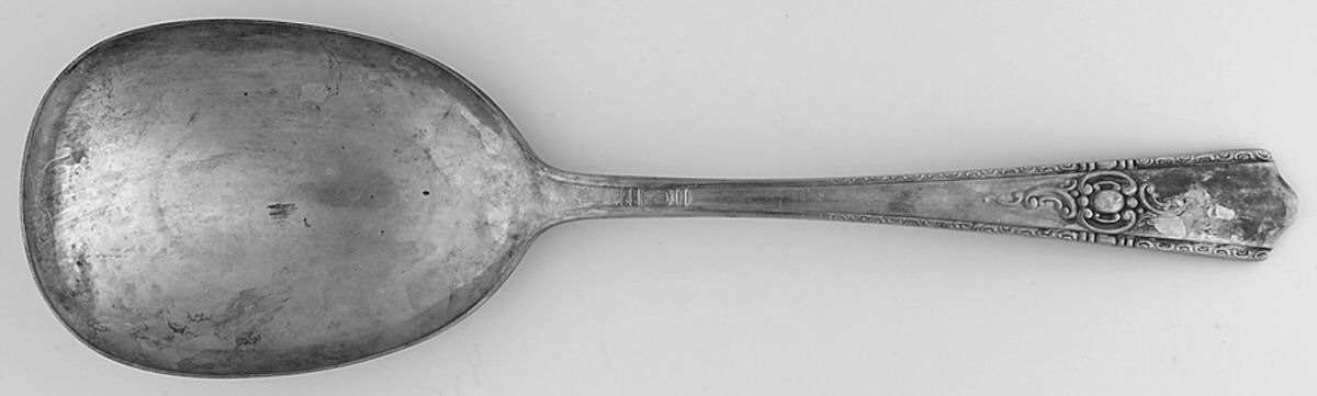 Maytime (Silverplate, 1944) Solid Smooth Casserole Spoon by Wallace Silver-1