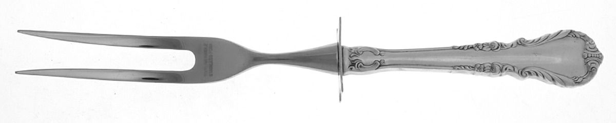 Melanie (Sterling, 1959) Small Carving Fork W/Sterling Guard by Wallace Silver-1