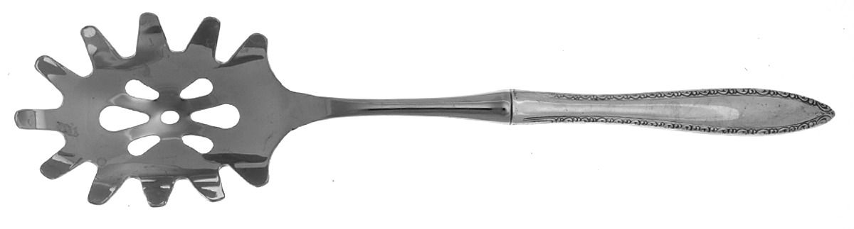 Michele (Sterling, 1968) Pasta Server with Stainless Bowl by Wallace Silver-1