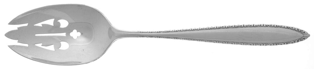 Michele (Sterling, 1968) Pierced Tablespoon (Serving Spoon) by Wallace Silver-1