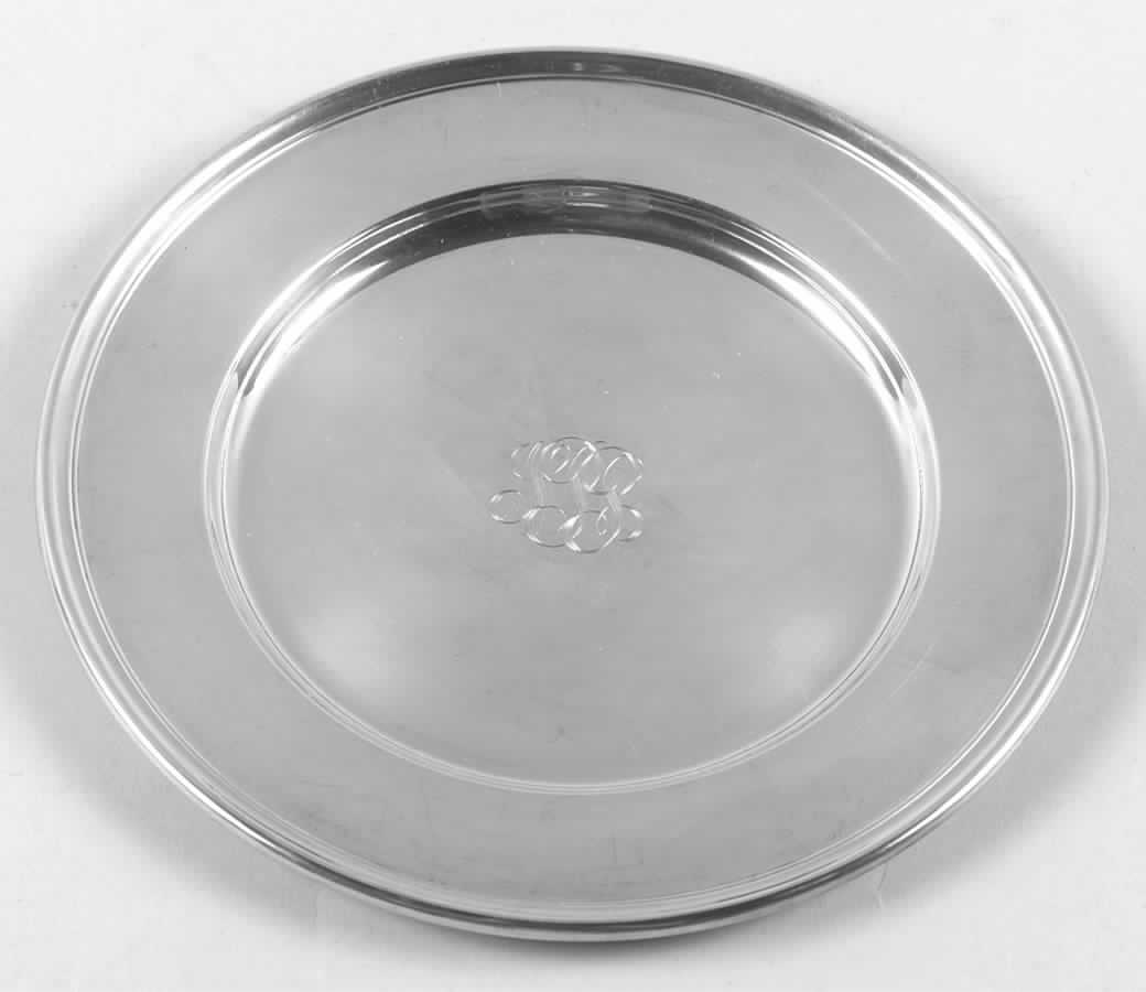 1706 (Sterling, Hollowware) Bread Plate by Wallace Silver-1