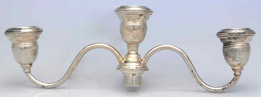 Sterling Hollowware 3-Light Sterling Candelabra Branch by Wallace Silver-1