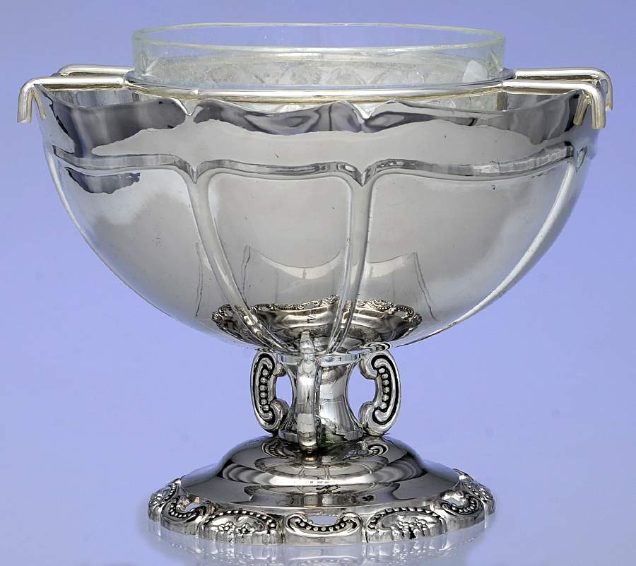 Silverplate Hollowware 3 Piece Caviar Serving Set by Wallace Silver-1