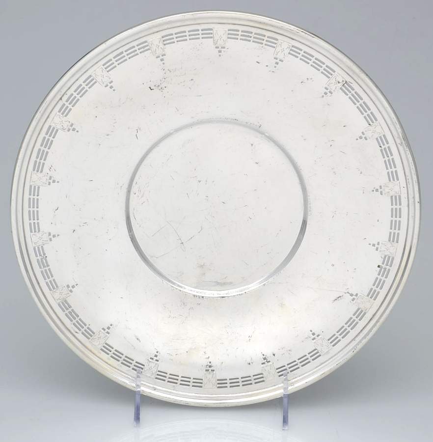 Silverplate Hollowware 10" Sandwich Plate by Wallace Silver-1