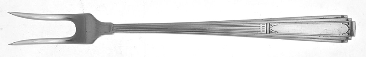 Mode (Silverplate, 1930) Short Handle Pickle/Olive Fork by Wallace Silver-1