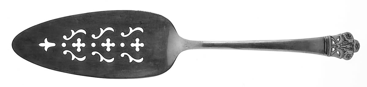 Morning Glory (Silverplate, 1945) Solid Pierced Pie Server by Wallace Silver-1