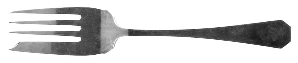 Monterey (Sterling, 1922) Medium Solid Cold Meat Serving Fork by Wallace Silver-1