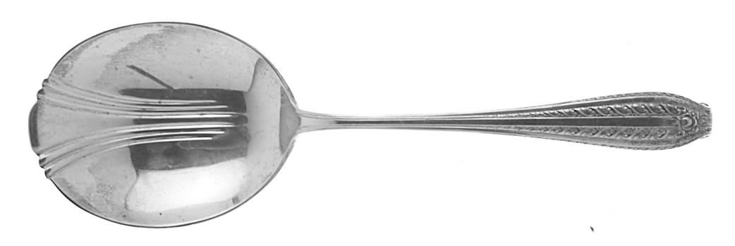 Mozart (Sterling, 1938) Large Solid Berry/Casserole Spoon by Wallace Silver-1