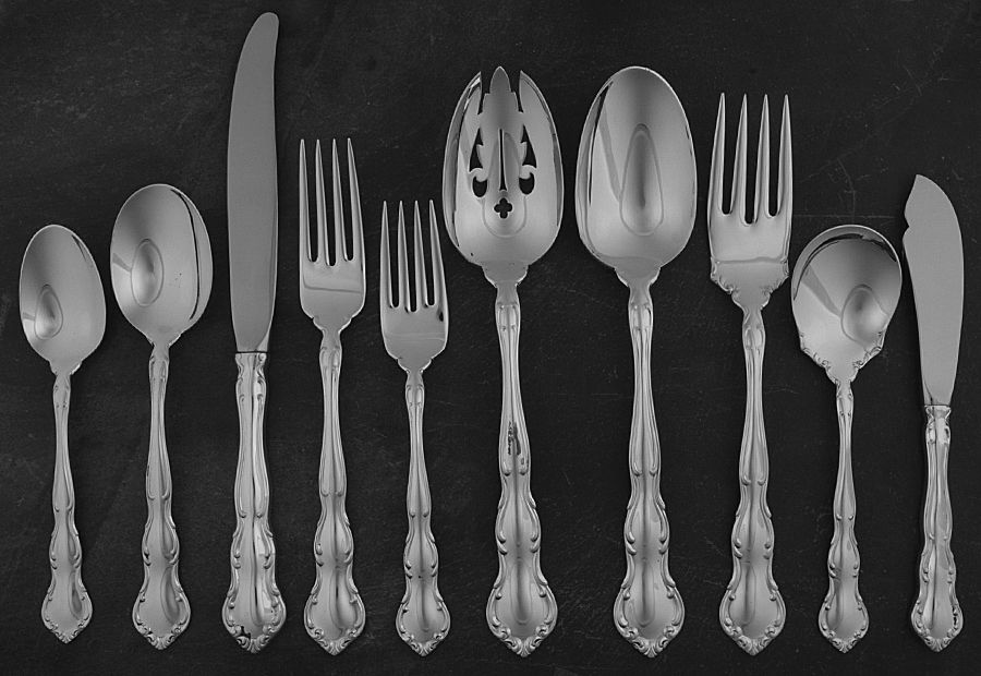 My Love (Sterling, 1958) 45 Piece Dinner Size Starter Set by Wallace Silver-1