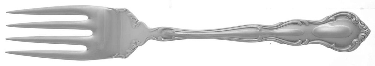 My Love (Sterling, 1958) Medium Solid Cold Meat Serving Fork by Wallace Silver-1