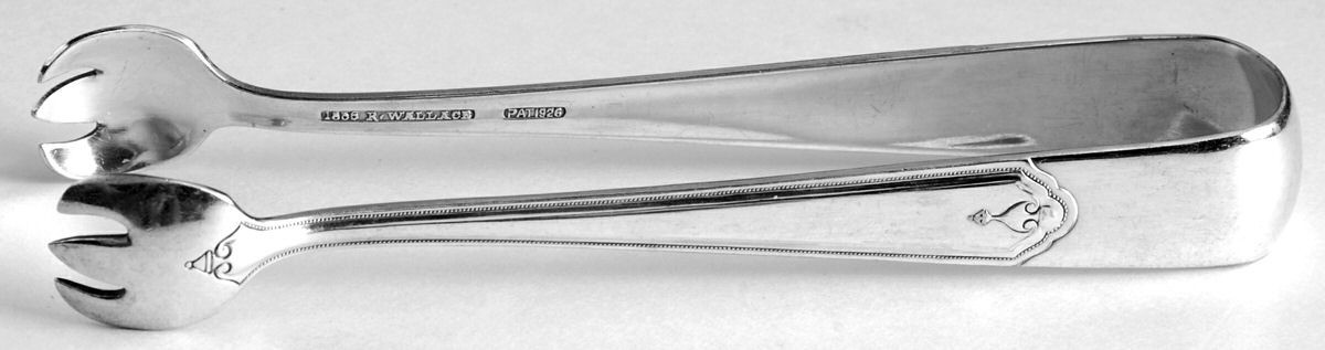 Nancy Dean (Silverplate, 1930) Small Sugar Tongs by Wallace Silver-1