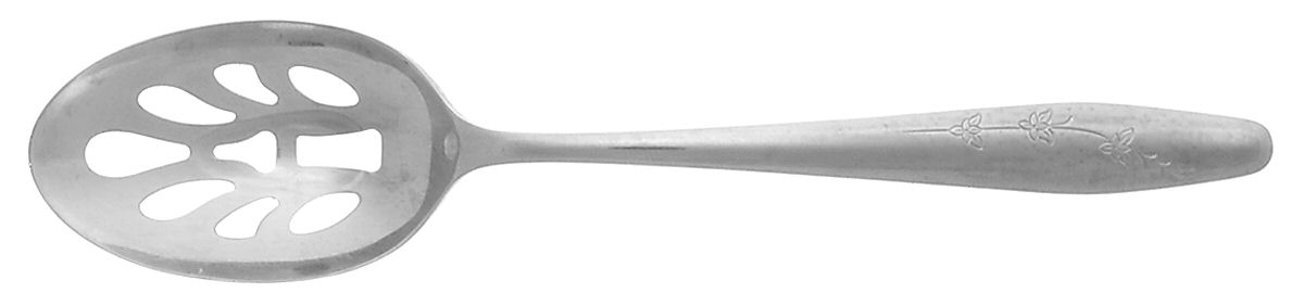 New Day (Stainless) Pierced Tablespoon (Serving Spoon) by Wallace Silver-1