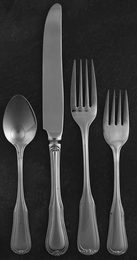 Nicole (Stainless) 4 Piece Place Setting by Wallace Silver-1