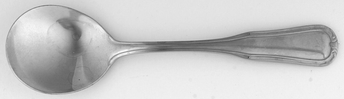 Nicole (Stainless) Round Bowl Soup Spoon (Cream Soup) by Wallace Silver-1