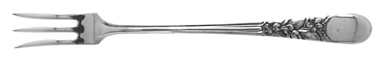 Nine Flowers (Silverplate, 1933) Cocktail/Seafood Fork by Wallace Silver-1