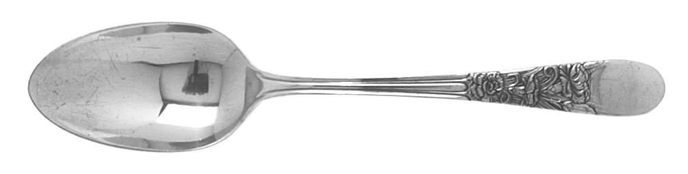 Nine Flowers (Silverplate, 1933) Place/Oval Soup Spoon by Wallace Silver-1