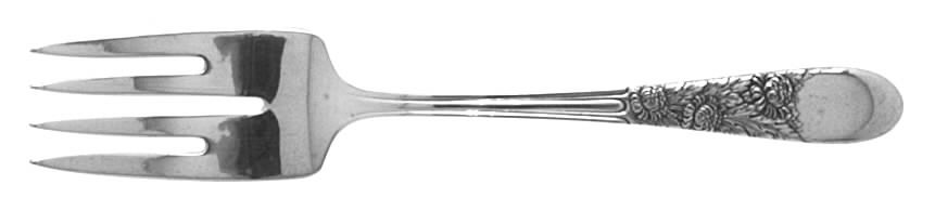Nine Flowers (Silverplate, 1933) Individual Salad Fork by Wallace Silver-1