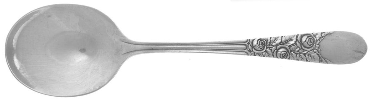 Nine Flowers (Silverplate, 1933) Sugar Spoon by Wallace Silver-1
