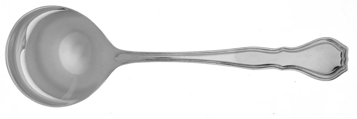 Nile (Sterling, 1908, No Monograms) Round Bowl Soup Spoon (Bouillon) by Wallace Silver-1