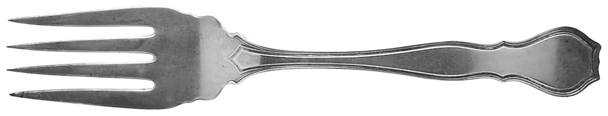 Nile (Sterling, 1908, No Monograms) Medium Solid Cold Meat Serving Fork by Wallace Silver-1