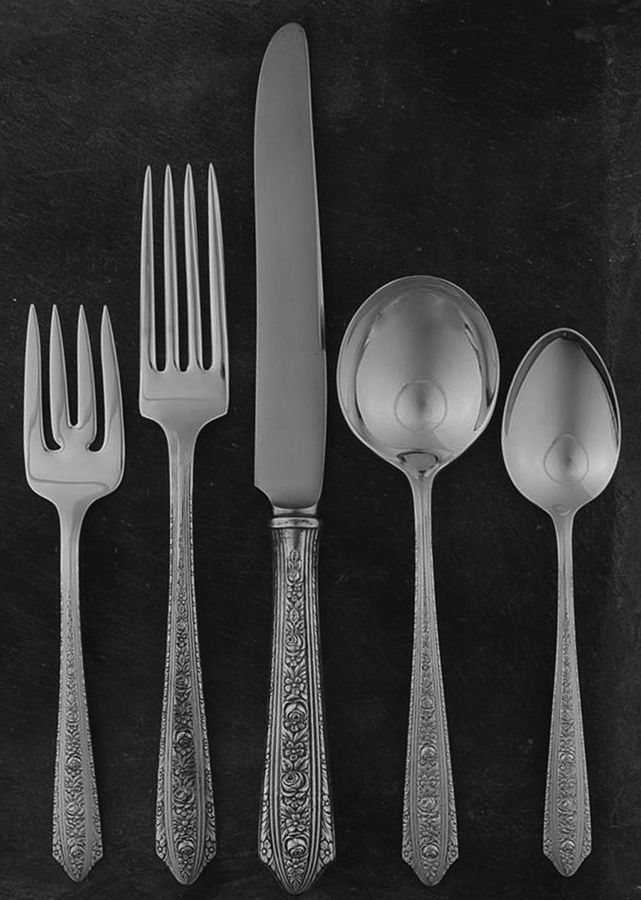 Normandie (Sterling, 1933) 5 Piece Dinner Size Setting by Wallace Silver-1