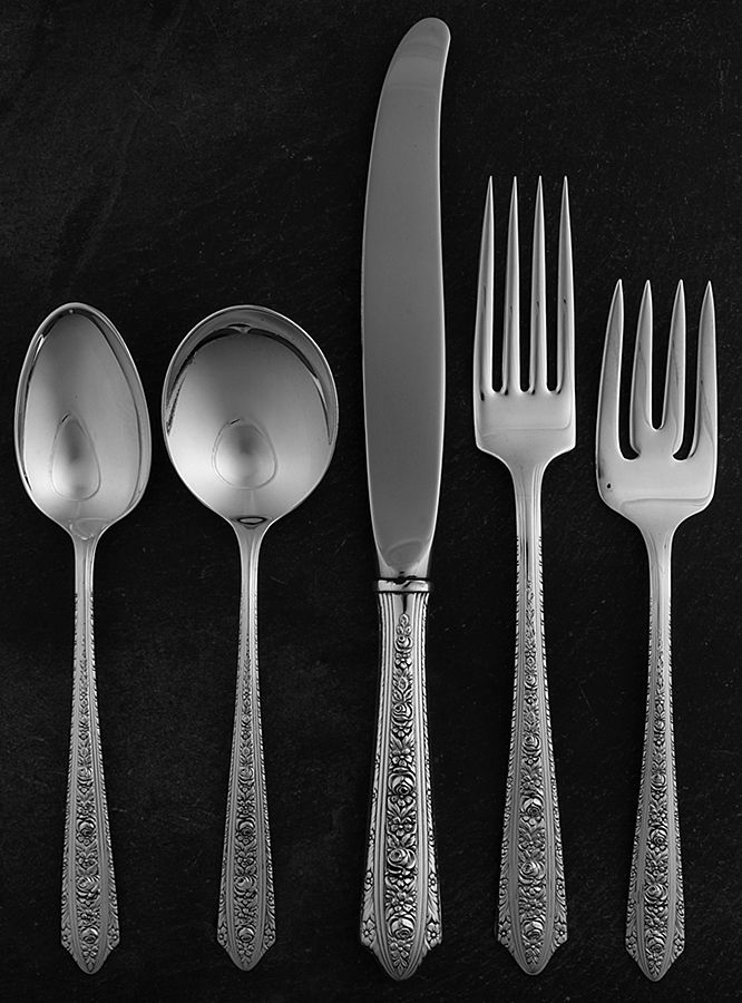 Normandie (Sterling, 1933) 5 Piece Place Size Setting by Wallace Silver-1