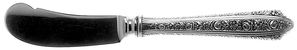 Normandie (Sterling, 1933) Butter Spreader Hollow Hdl-Paddle/Stainless Blade by Wallace Silver-1
