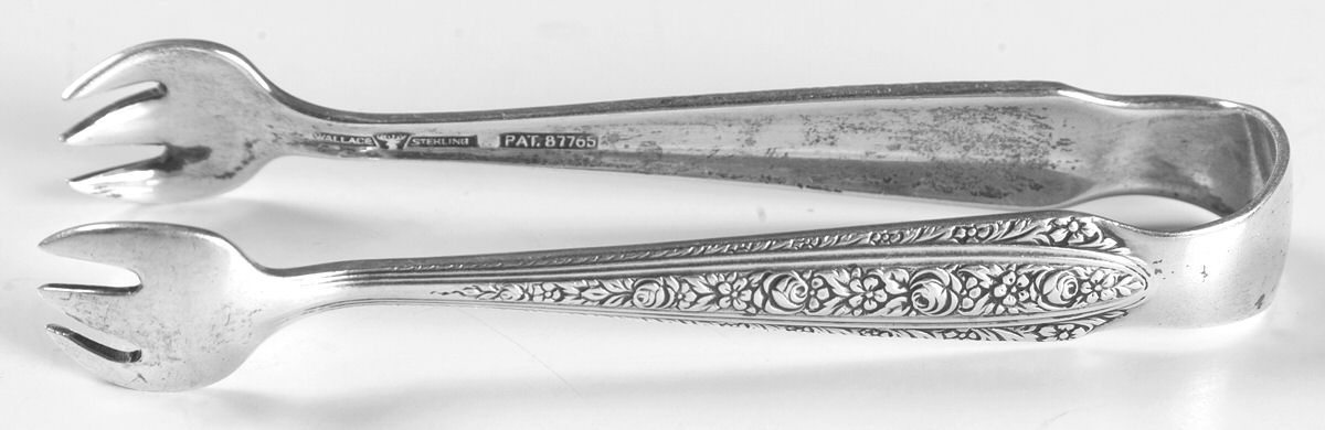 Normandie (Sterling, 1933) Bon Bon Tongs by Wallace Silver-1