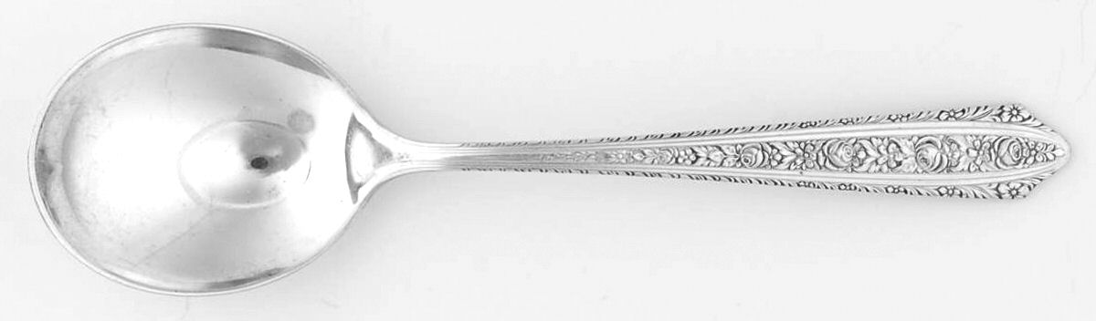 Normandie (Sterling, 1933) Round Bowl Soup Spoon (Bouillon) by Wallace Silver-1