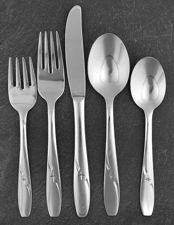 North Star (Stainless) 5 Piece Place Setting by Wallace Silver-1