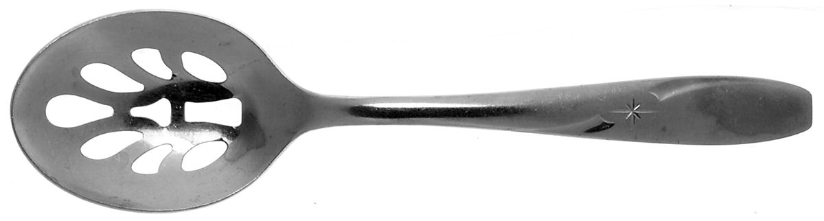 North Star (Stainless) Pierced Tablespoon (Serving Spoon) by Wallace Silver-1