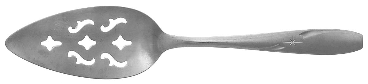 North Star (Stainless) Pierced All Stainless Pie Server by Wallace Silver-1
