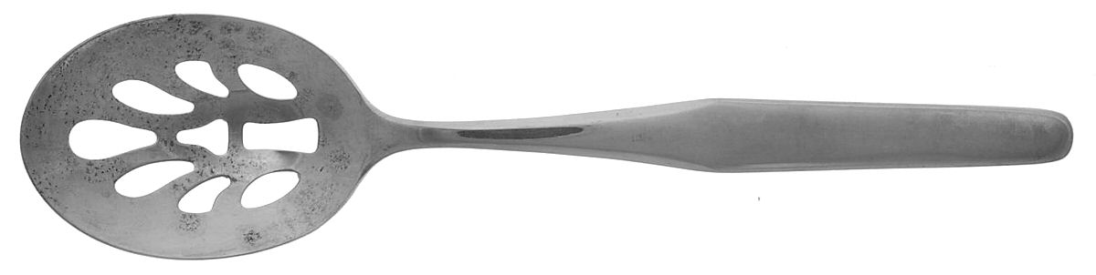 North Shore (Stainless) Pierced Tablespoon (Serving Spoon) by Wallace Silver-1