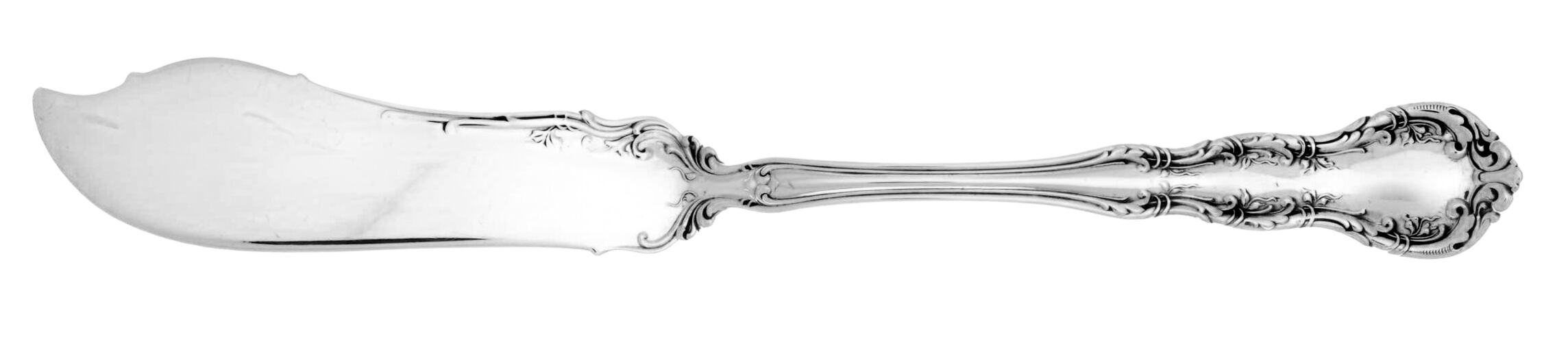Irving (Sterling, 1900, R, W & S Stamp) Large Flat Handle Master Butter Knife by Wallace Silver-1