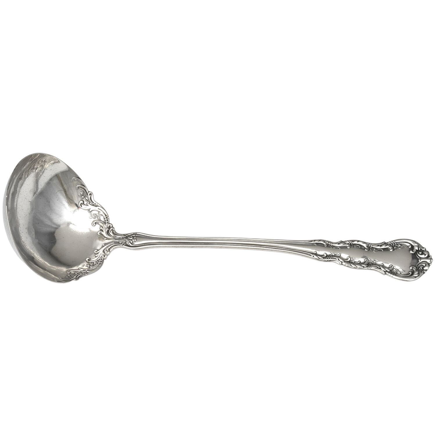 Irving (Sterling, 1900, R, W & S Stamp) Solid Soup Ladle by Wallace Silver-1