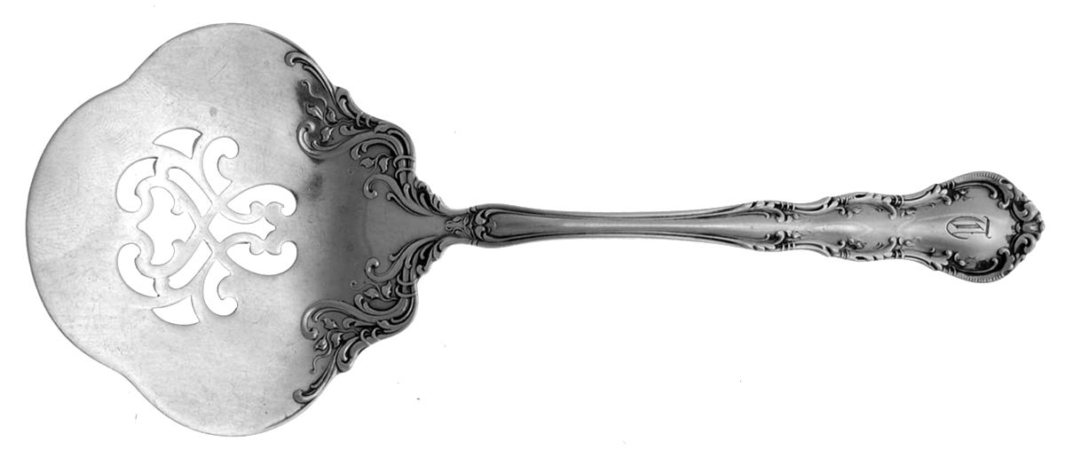Irving (Sterling, 1900, R, W & S Stamp) Tomato Server, Solid Piece by Wallace Silver-1