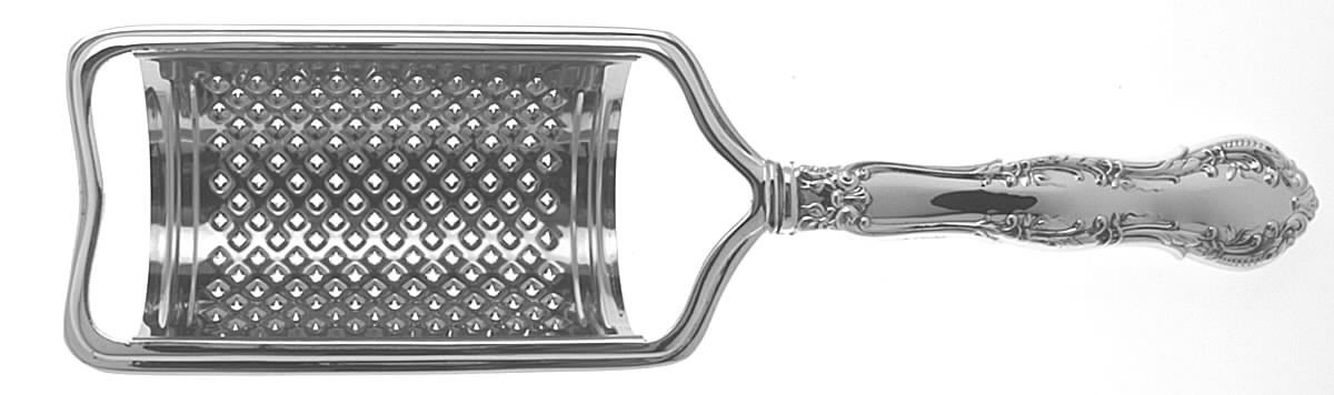 Irving (Sterling, 1900, R, W & S Stamp) Cheese Grater with Hollow Handle, Stainless Grater by Wallace Silver-1