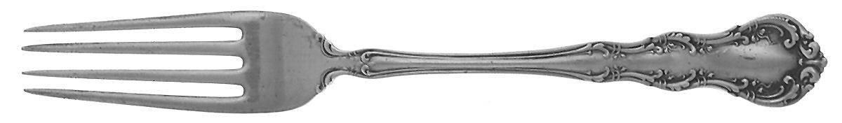 Irving (Sterling, 1900, R, W & S Stamp) Solid Youth Tea Fork by Wallace Silver-1